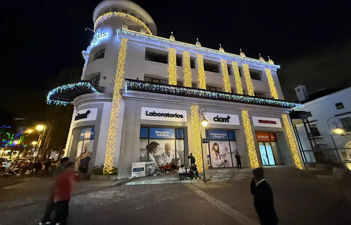Navidad Edificio Luces